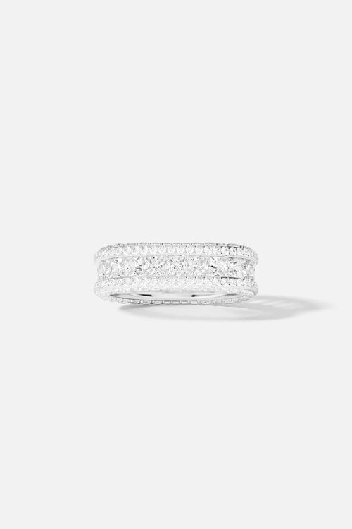 APM MONACO A22334OX Pave Ring | 鑲石戒指 (銀色) - LondonKelly 英國名牌代購