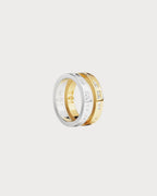 APM MONACO A22763OXY TOI MOI Morse Code Rings | 摩斯密碼戒指 (銀色與金色) - LondonKelly 英國名牌代購