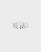 APM MONACO A23692OX White Up and Down Ring | 白色上下戒指 (銀色) - LondonKelly 英國名牌代購