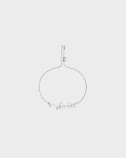 APM MONACO AB4536OX Butterflies Adjustable Bracelet | 多蝴蝶可調手鍊 (銀色) - LondonKelly 英國名牌代購
