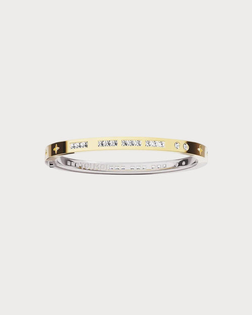 APM MONACO AB4961OXY TOI MOI Morse Code Bangle | 摩斯密码手镯 (金银色) - LondonKelly 英国名牌代购