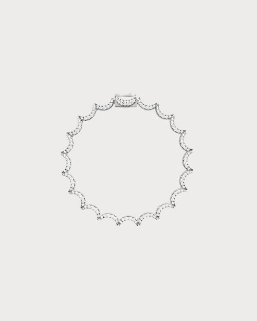 APM MONACO AB5382OX Wavy Silver Bracelet | 波浪银手链 (银色) - LondonKelly 英国名牌代购