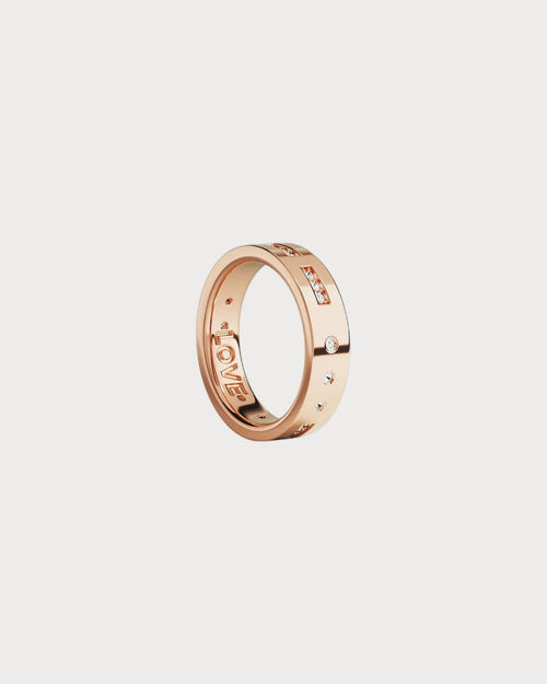 APM MONACO P20448OX LOVE Morse Code Ring | 摩斯密码戒指 (玫瑰金) - LondonKelly 英国名牌代购