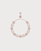 APM MONACO PB4381XNAC Pink Nacre Heart & Dot Adjustable bracelet | 粉色珍珠母爱心点点可调手链 (玫瑰金) - LondonKelly 英国名牌代购