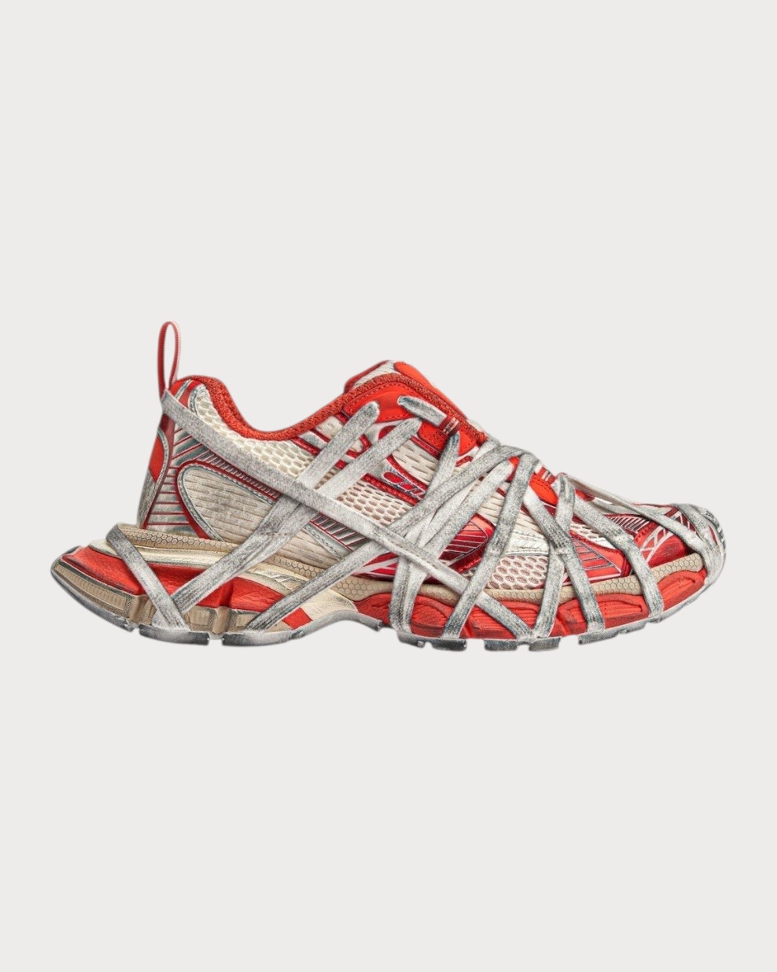 BALENCIAGA 3XL Extreme Lace Trainers Mixed Materials(Orange BALENCIAGA 3XL Extreme Lace Trainers Mixed Materials(Orange