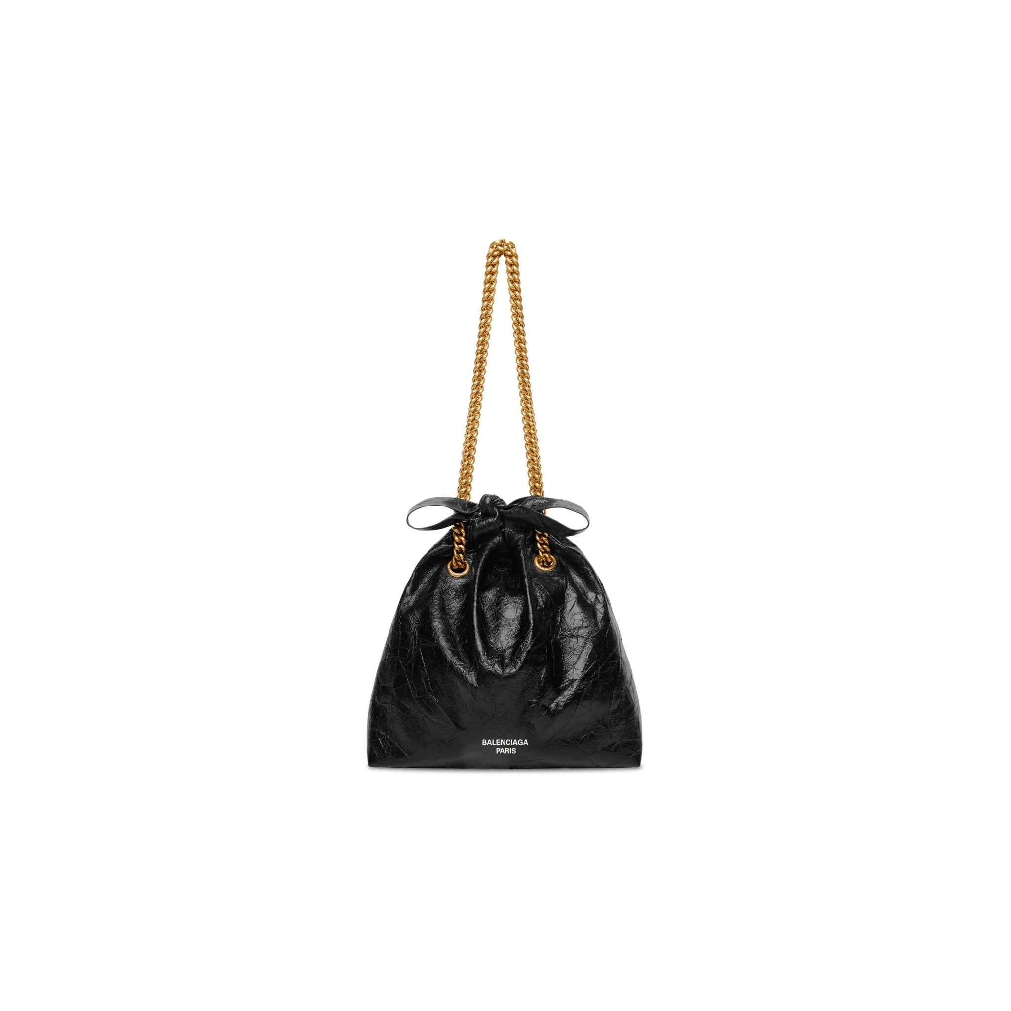 BALENCIAGA Crush Small Tote Bag | 巴黎世家手袋(黑色
