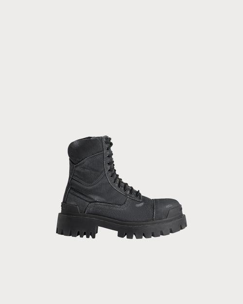 BALENCIAGA Men's Combat Strike Boot | 巴黎世家 男仕短靴 (黑色) - LondonKelly 英國名牌代購