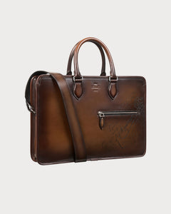 BERLUTI Un Jour Scritto Leather Briefcase | 伯魯提 公事包 (多色) - LondonKelly 英國名牌代購