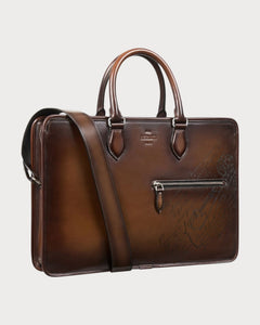 BERLUTI Un Jour Scritto Leather Briefcase | 伯鲁提 公事包 (多色) - LONDONKELLY 英国名牌代购