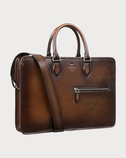 BERLUTI Un Jour Scritto Leather Briefcase | 伯鲁提 公事包 (多色) - LONDONKELLY 英国名牌代购