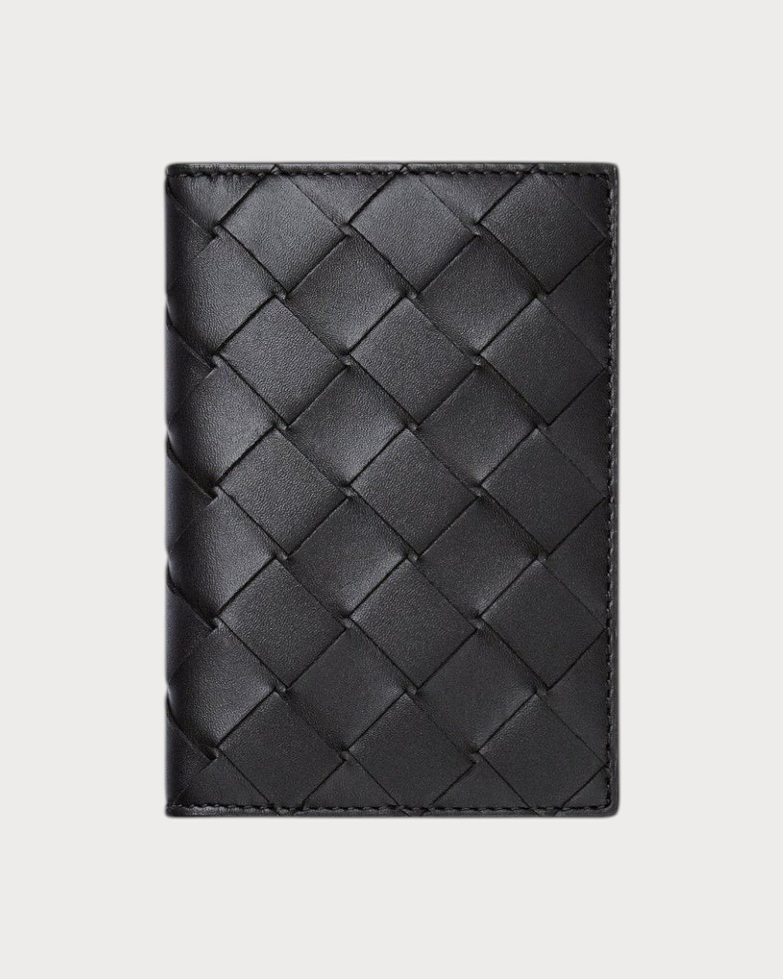 BOTTEGA VENETA BV (M) Intrecciato Flap Card Case Calfskin(Black