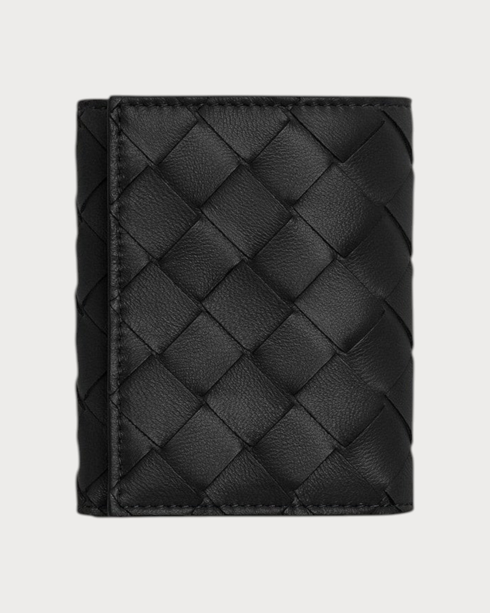 BOTTEGA VENETA BV Intrecciato Tri-Fold Zip Wallet Lambskin(Small 