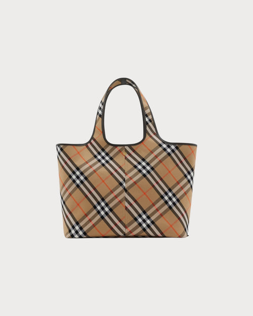 BURBERRY Medium Check Tote Sand | 博柏利 手提袋 (中碼/啡色) - LONDONKELLY 英國名牌代購