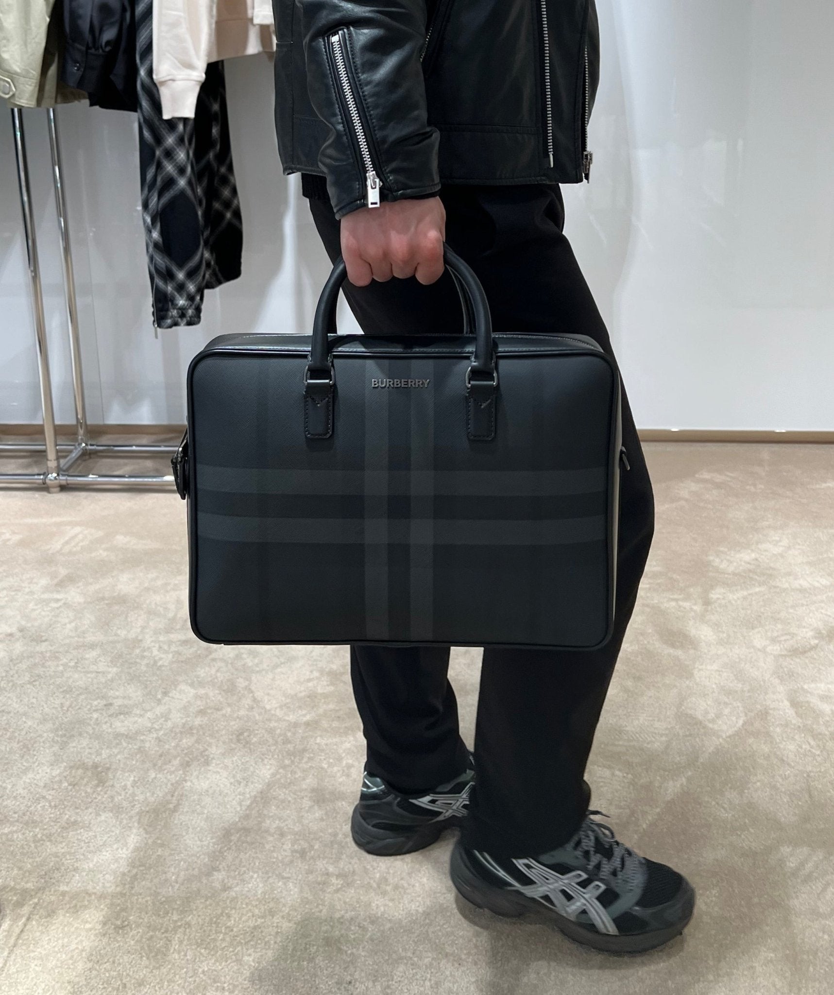 Burberry ainsworth briefcase Clearance