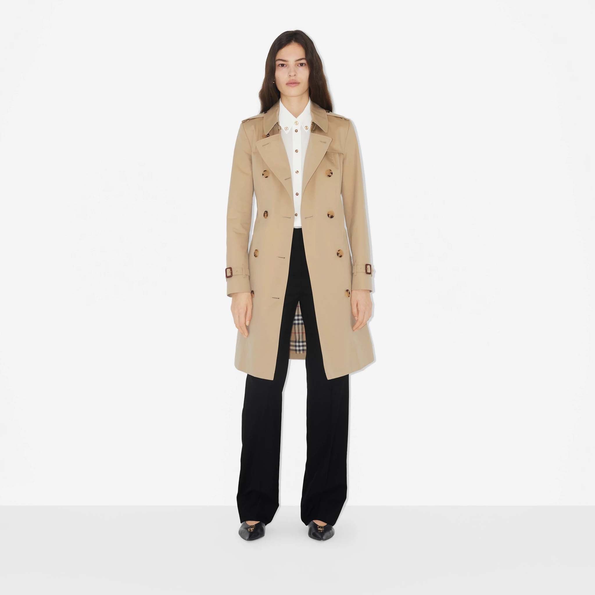 BURBERRY Mid-Length Chelsea Heritage Trench Coat Burberry Jacket
