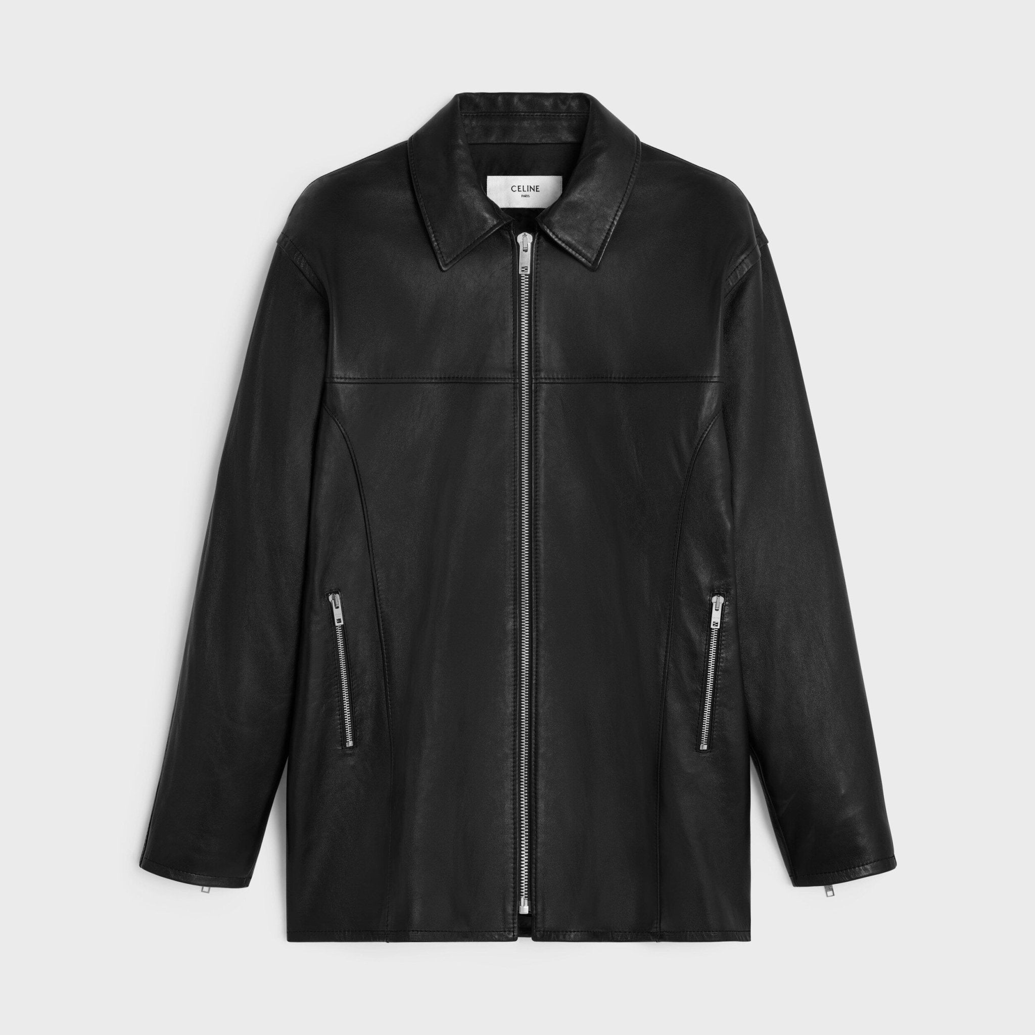 セリーヌ CARCOAT IN SOFT LAMBSKIN コート CELINE Car Coat Jacket in Soft Lambskin | CELINE Lambskin