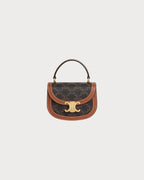 CELINE Mini Besace Clea In Triomphe Canvas | 赛琳 迷你袋 (啡色) - LondonKelly 英国名牌代购