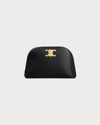 CELINE Pouch Triomphe In Shiny Calfskin | 赛琳 化妆袋 (黑色) - LondonKelly 英国名牌代购
