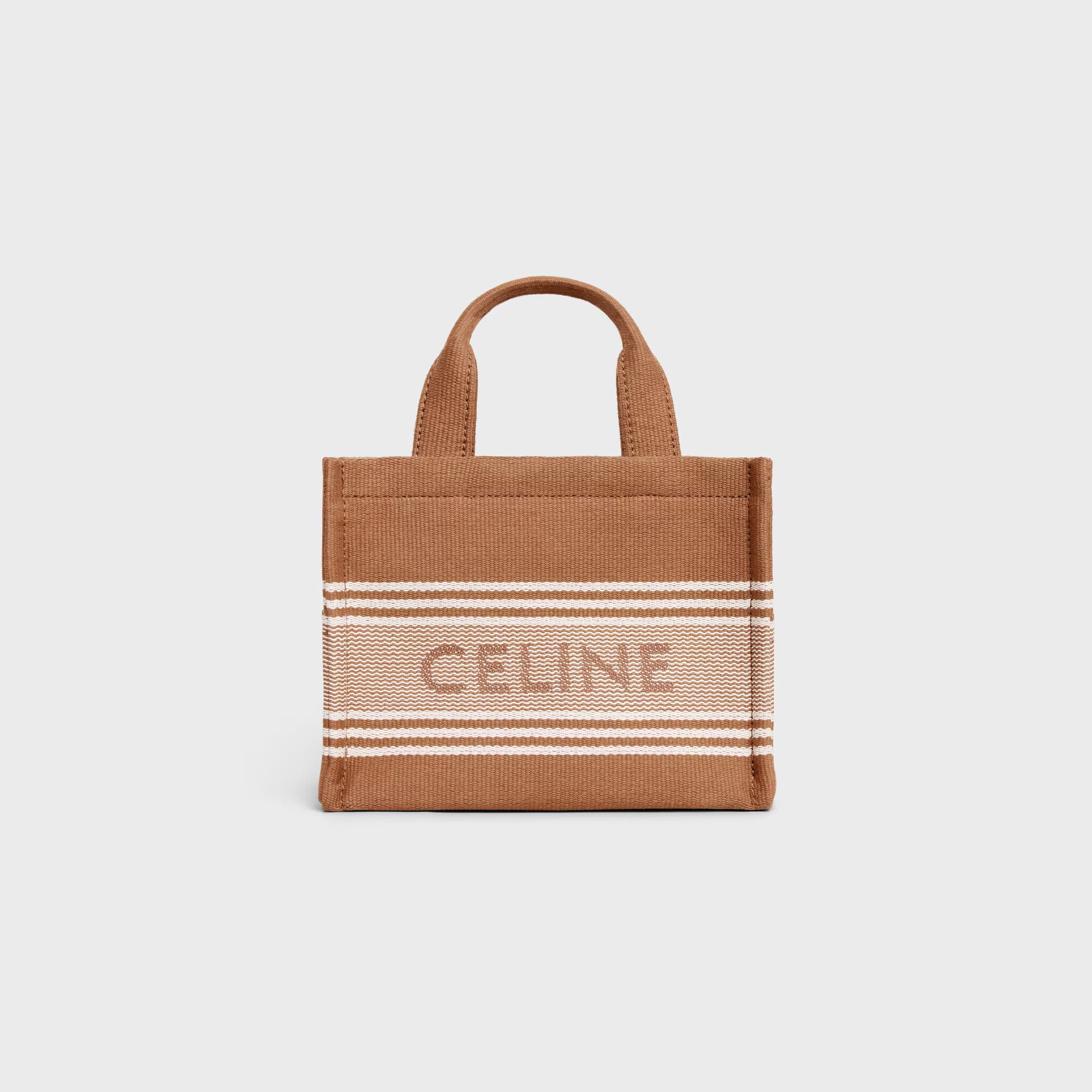 CELINE Small Cabas Thais In Striped Textile | Celine Tote CELINE Small Cabas Thais In Striped Textile | Celine Tote