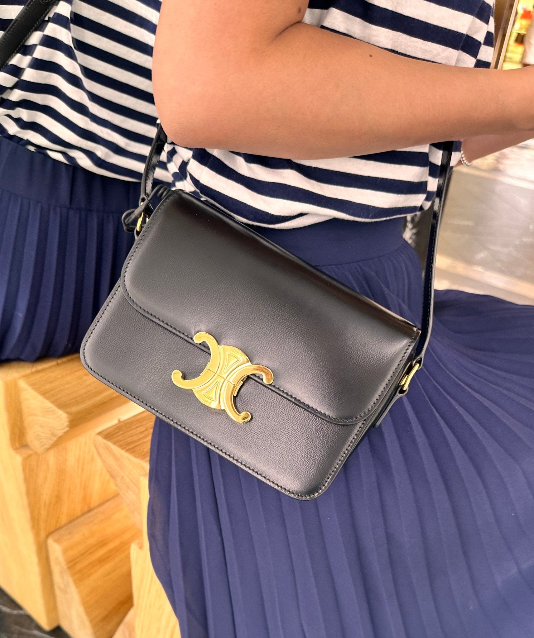 Celine triomphe bag used Clearance