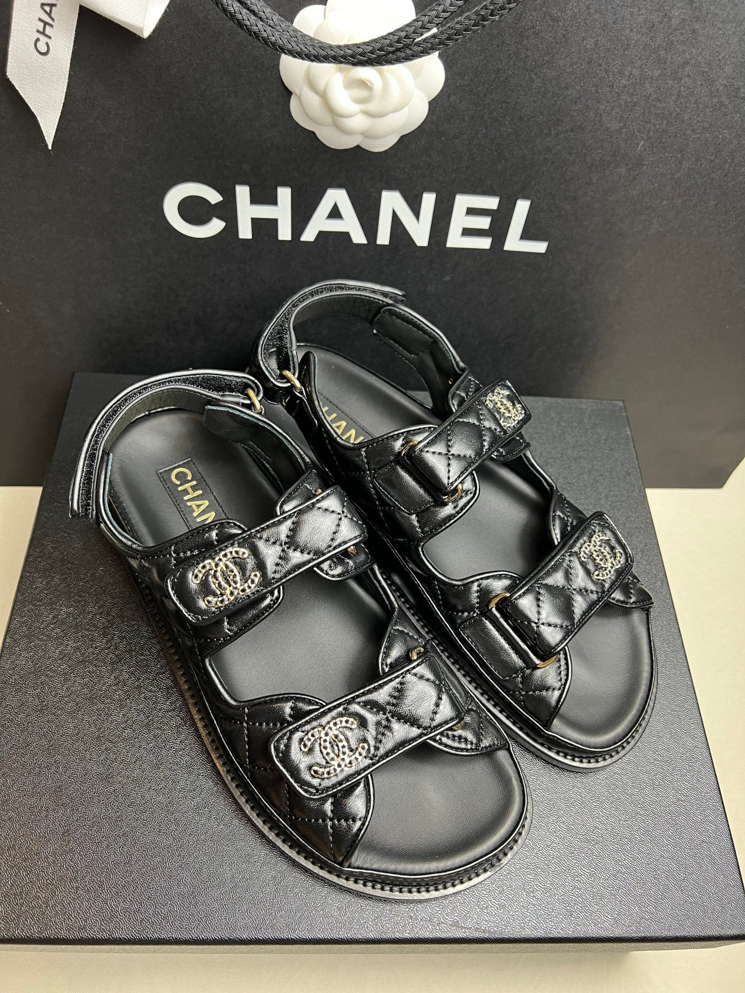 CHANEL 2024 Classic Sandals | Chanel Sandals (Black) – LondonKelly