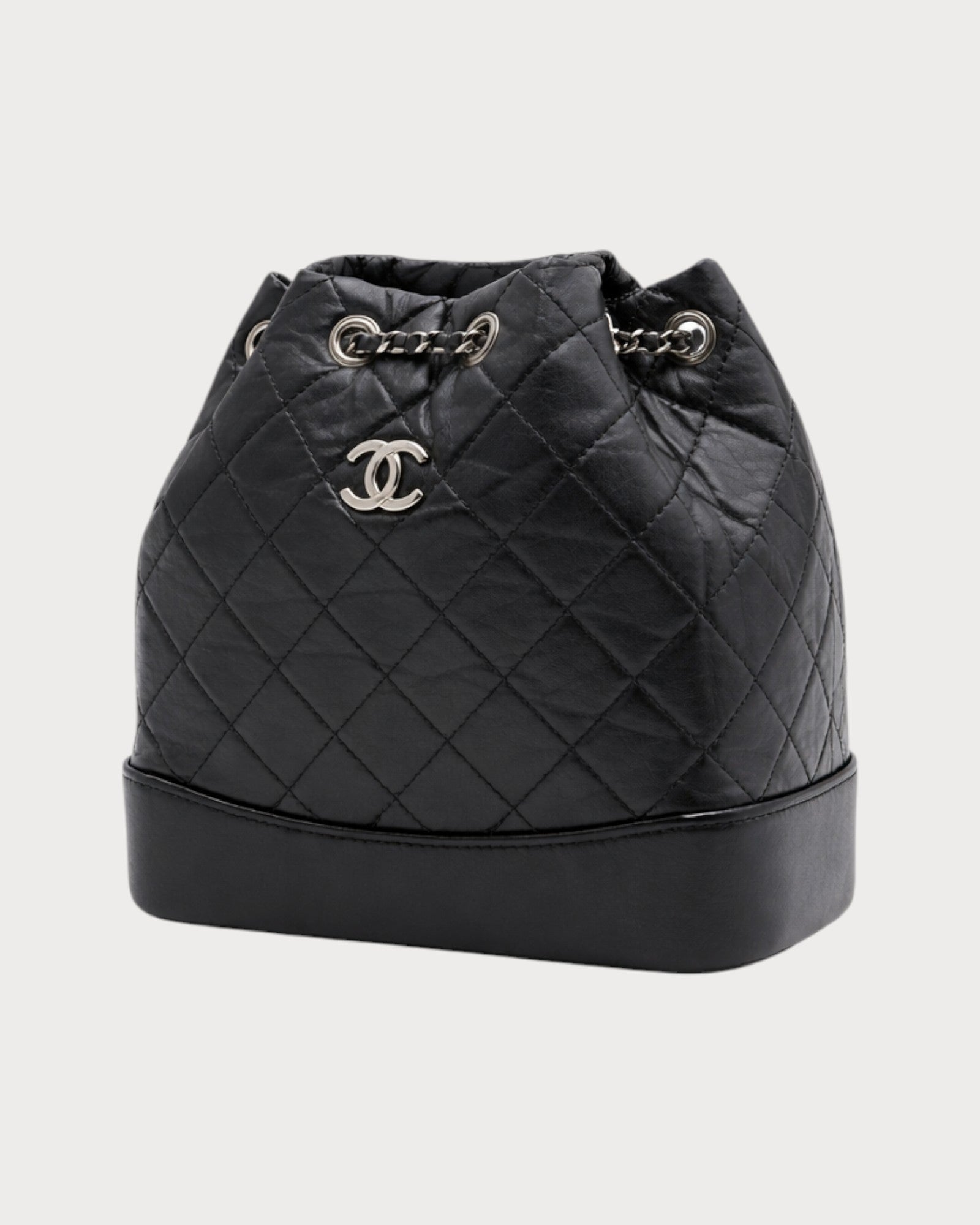 CHANEL A94485 Gabrielle Backpack Aged Calfskin(Small/Black