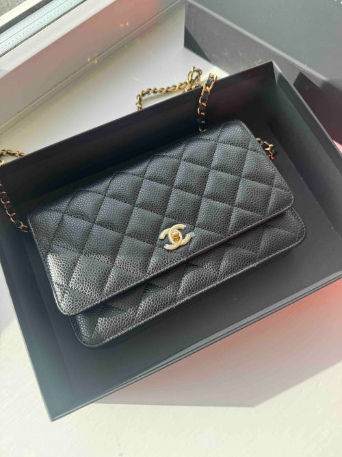 CHANEL AP4241 Classic Wallet on Chain Grained Calfskin(2 Colors) - LONDONKELLY 英國名牌代購