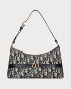 CHRISTIAN DIOR 30 Montaigne Mini Hobo Shoulder Bag | 迪奥 腋下袋 (蓝色老花) - LONDONKELLY 英国名牌代购