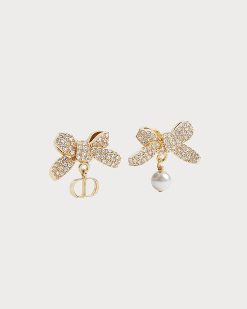 CHRISTIAN DIOR Delicate Bow Earrings | 迪奧 蝴蝶結耳環 (金色) - LONDONKELLY 英國名牌代購