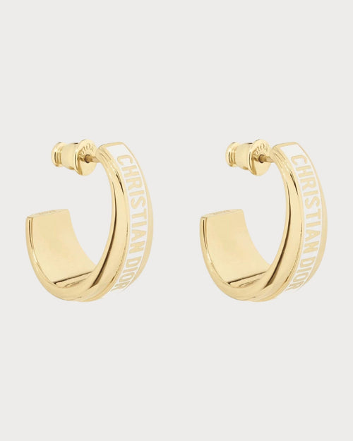 CHRISTIAN DIOR Dior Code Earrings Gold - Finish Metal | 迪奧 耳環 (多色) - LONDONKELLY 英國名牌代購