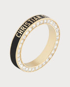 CHRISTIAN DIOR Dior Night Code Ring Gold - Finish Metal with White Crystals | 迪奧 戒指 (多色) - LONDONKELLY 英國名牌代購