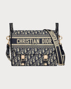 CHRISTIAN DIOR Diorcamp Bag Oblique Jacquard(Medium/Blue) - LONDONKELLY 英国名牌代购