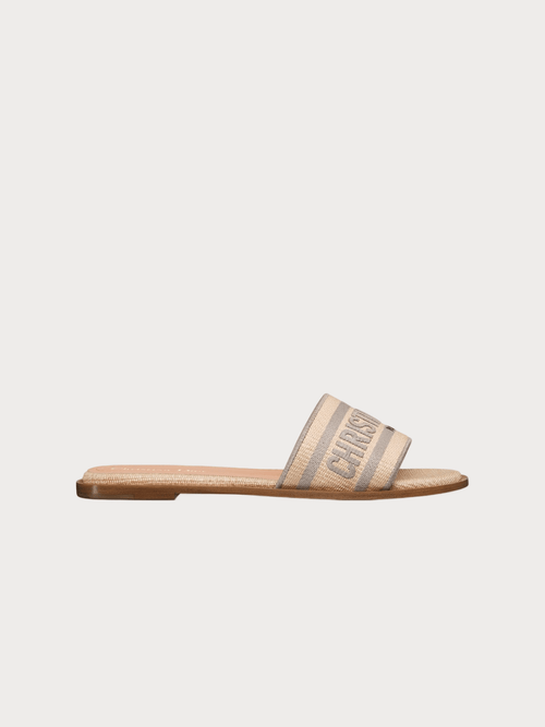 CHRISTIAN DIOR Dway Slide Natural Raffia(2 Colors) - LONDONKELLY 英國名牌代購