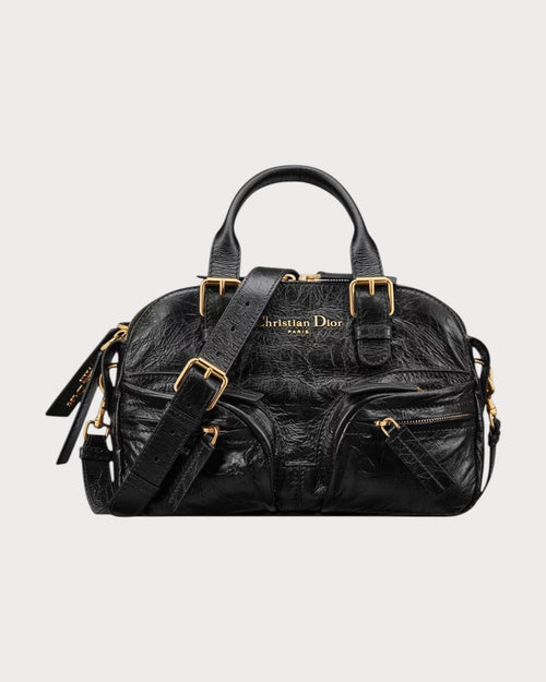 CHRISTIAN DIOR Grand Tour Bowling Bag Calfskin(Small/Black) - LONDONKELLY 英国名牌代购