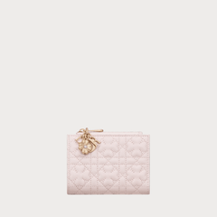 CHRISTIAN DIOR Lady Dior Dahlia Wallet with Clover Motif(2 Colors) - LONDONKELLY 英國名牌代購