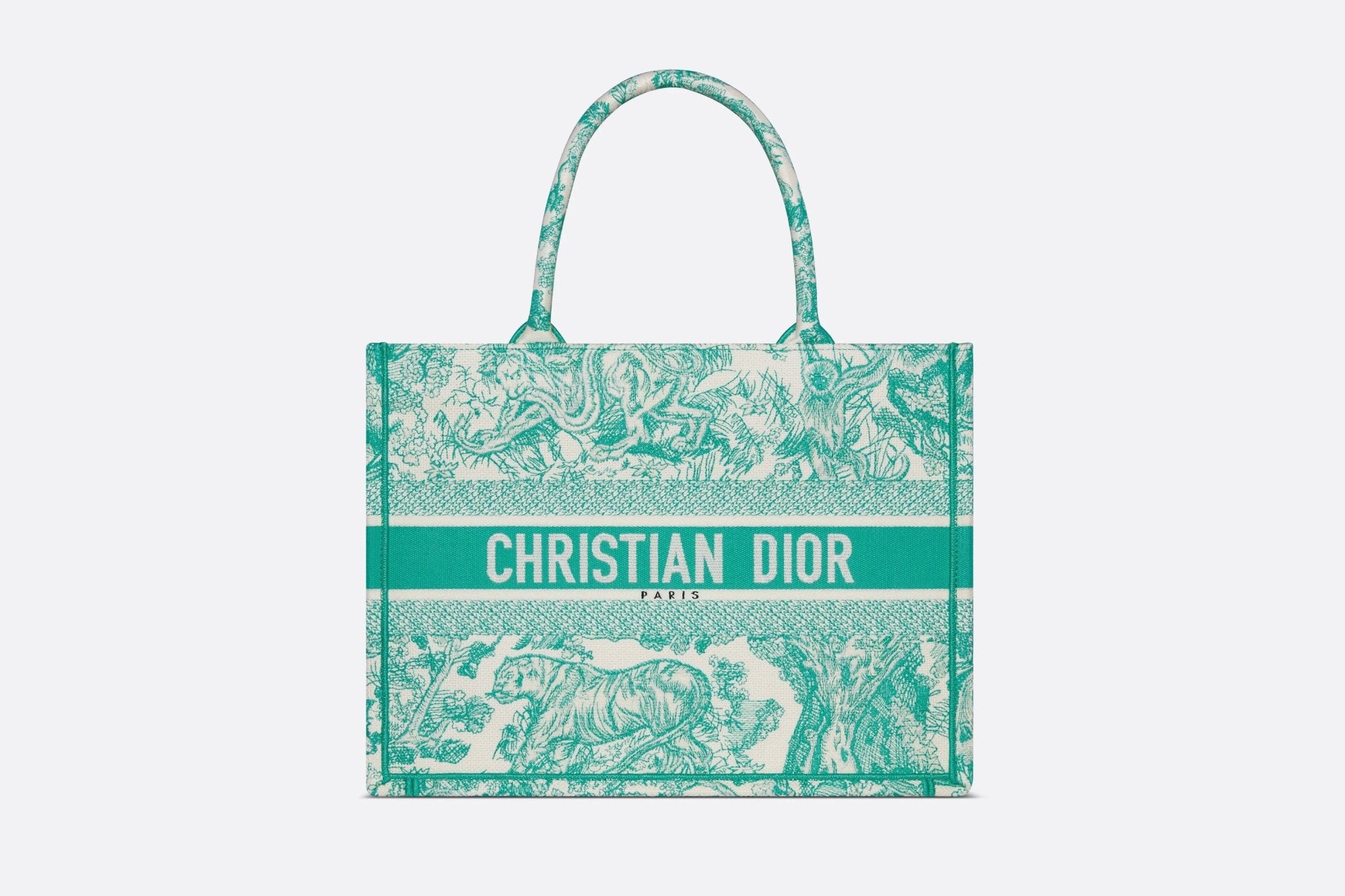 CHRISTIAN DIOR Medium Dior Book Tote Toile de Jouy Mykonos Embroidery LondonKelly