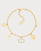 CHRISTIAN DIOR Petit CD Lucky Charms Bracelet | 迪奥 幸运星手链 (金色) - LONDONKELLY 英国名牌代购
