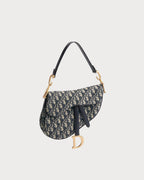 CHRISTIAN DIOR Saddle Bag with Strap | 迪奧 馬鞍袋 (藍色老花) - LONDONKELLY 英國名牌代購
