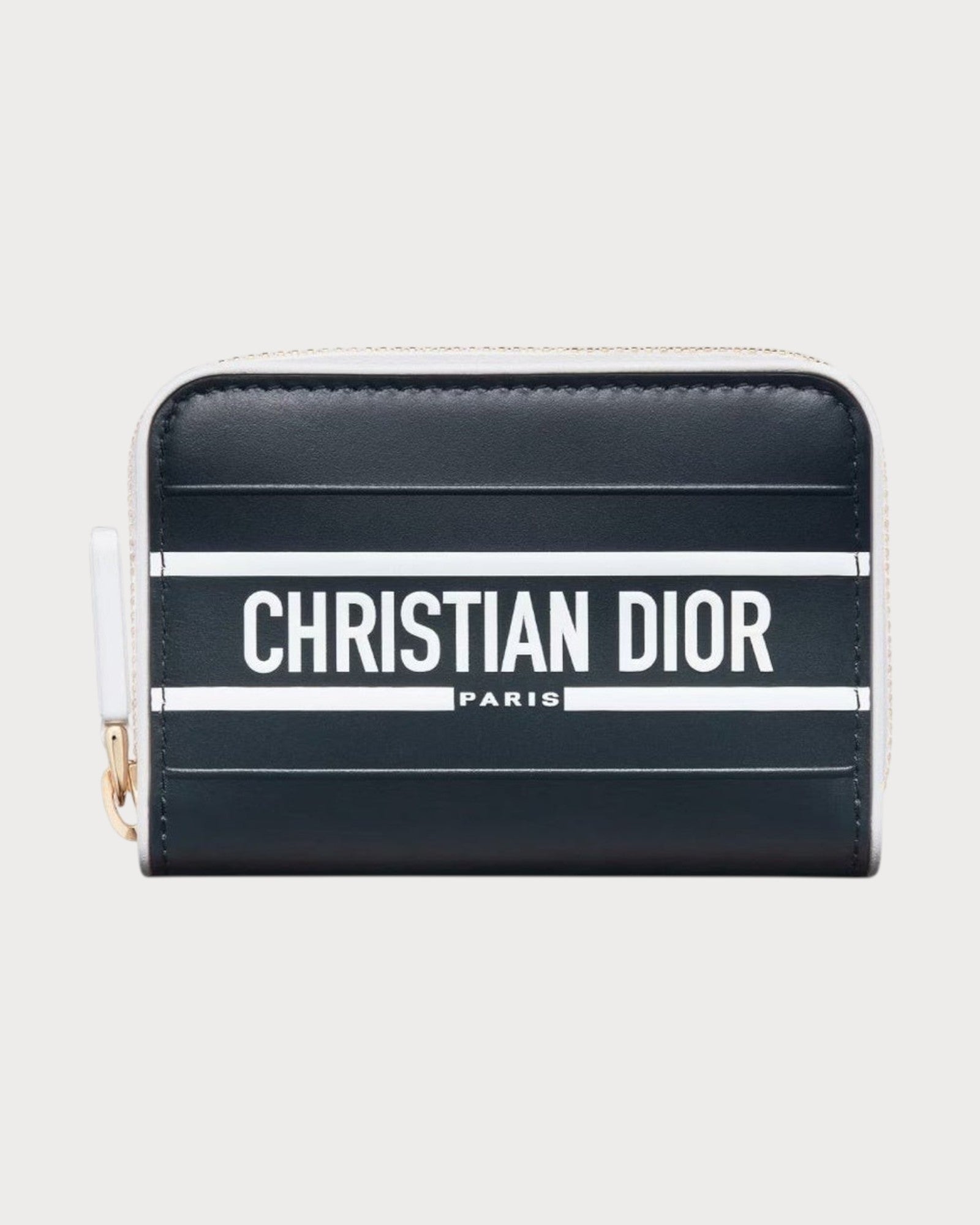 CHRISTIAN DIOR Dior Vibe Voyageur Card Holder Cowhide Leather