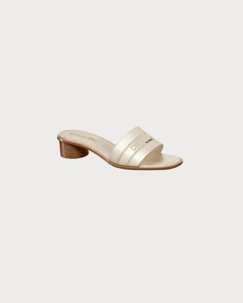 CHRISTIAN DIOR Women's Dway Heeled Slide | 迪奥 高跟凉鞋 (金色) - LondonKelly 英国名牌代购
