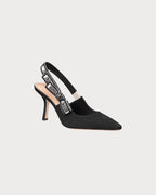 CHRISTIAN DIOR Women's J'Adior Slingback Pump | 迪奥 高跟鞋 (黑色) - LondonKelly 英国名牌代购