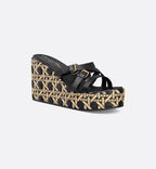 CHRISTIAN DIOR Women's L'Amazone Dior Wedge Slide | 迪奧 厚底涼鞋 (黑色) - LondonKelly 英國名牌代購