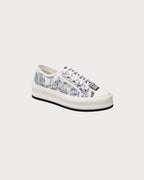 CHRISTIAN DIOR Women's Walk'n'Dior Platform Sneaker | 迪奥 厚底波鞋 (蓝白色) - LondonKelly 英国名牌代购