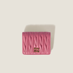 MIU MIU Matelasse Nappa Leather Wallet | Miu Miu Silver Bag (Multicolor)