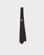 PRADA Men's Re-Nylon Gabardine Tie Black | 普拉達 男仕領帶 (黑色)