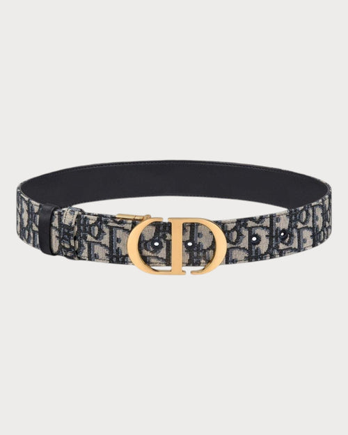 CHRISTIAN DIOR 30 Montaigne Reversible Belt | 迪奥 双面皮带 (35mm/蓝黑色)