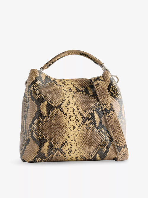 DRIED VAN NOTEN Python Leather Top - Handle | 手袋 (米色) - LondonKelly 英國名牌代購
