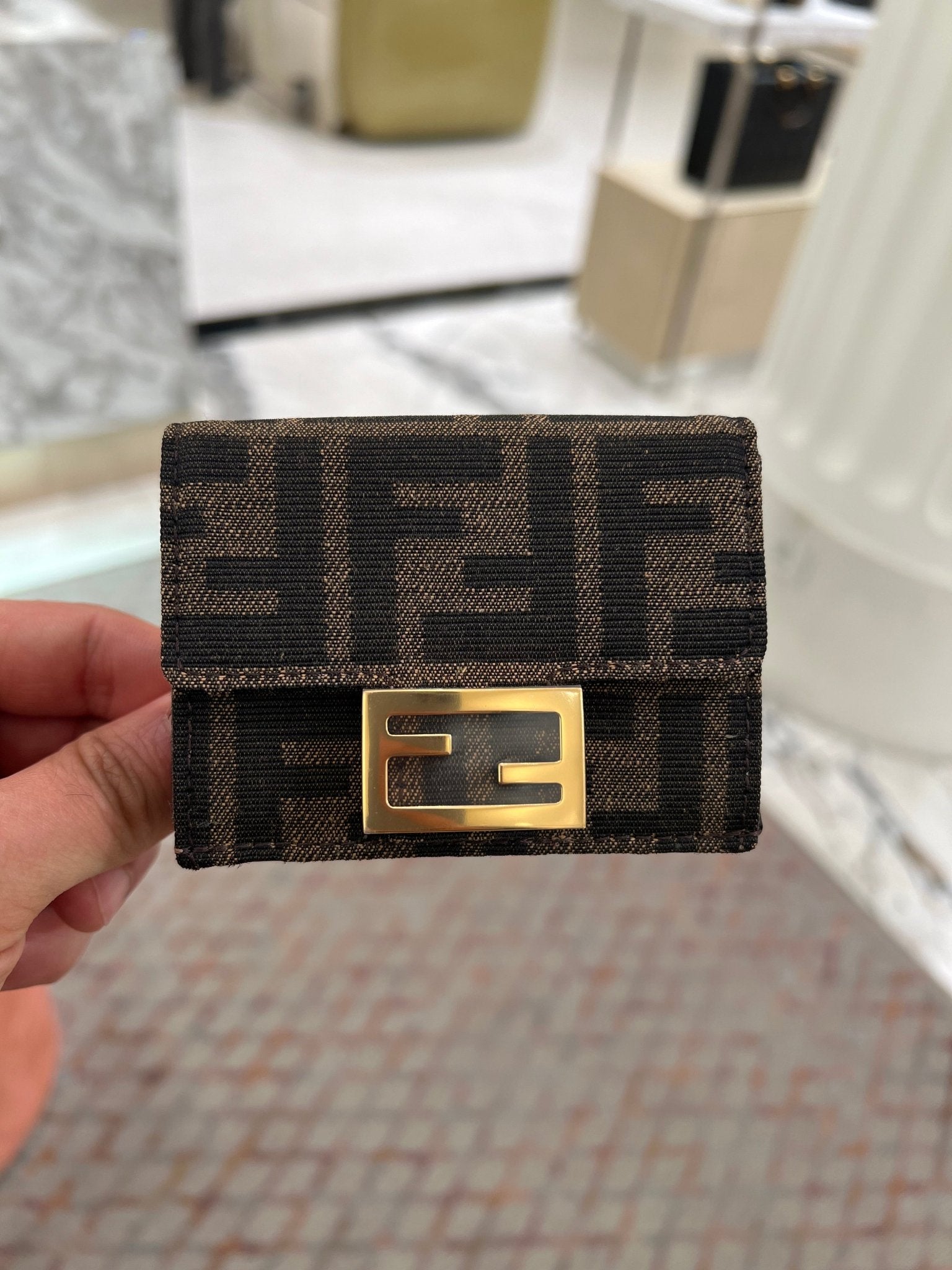 Fendi card pouch online