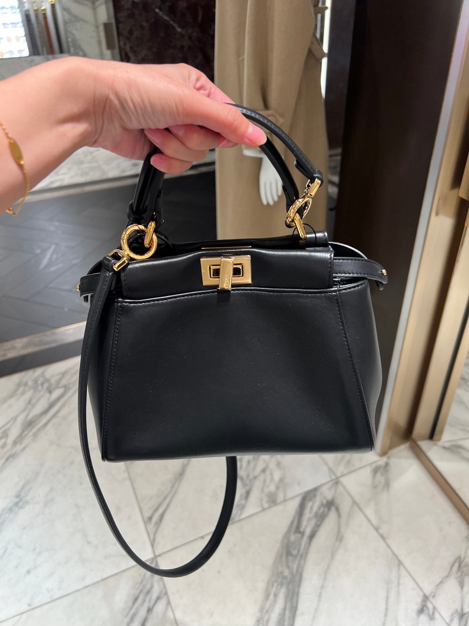 Fendi black peekaboo bag Clearance