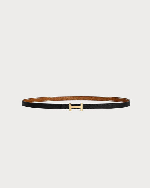 HERMES Focus Belt Buckle & Reversible Leather Strap | 愛馬仕 雙面皮帶 (黑/啡色)